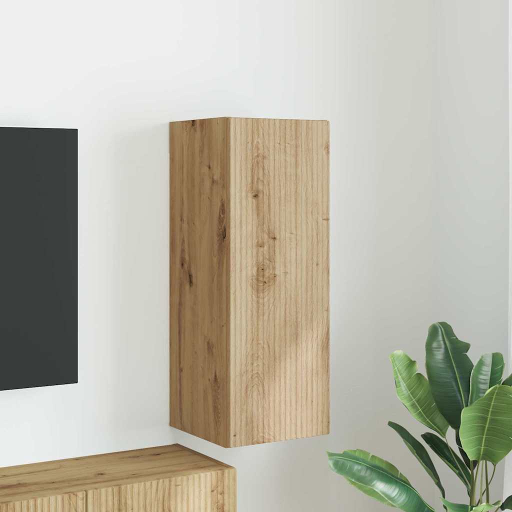 TV vægskab 30 x 31 x 80 cm Artisan eg Konstrueret træ