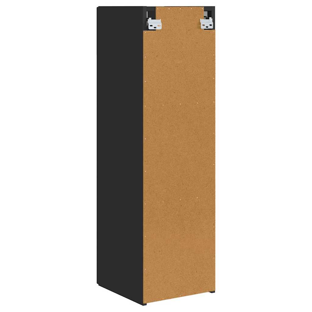 TV vægskab 30 x 31 x 100 cm Sort Konstrueret træ