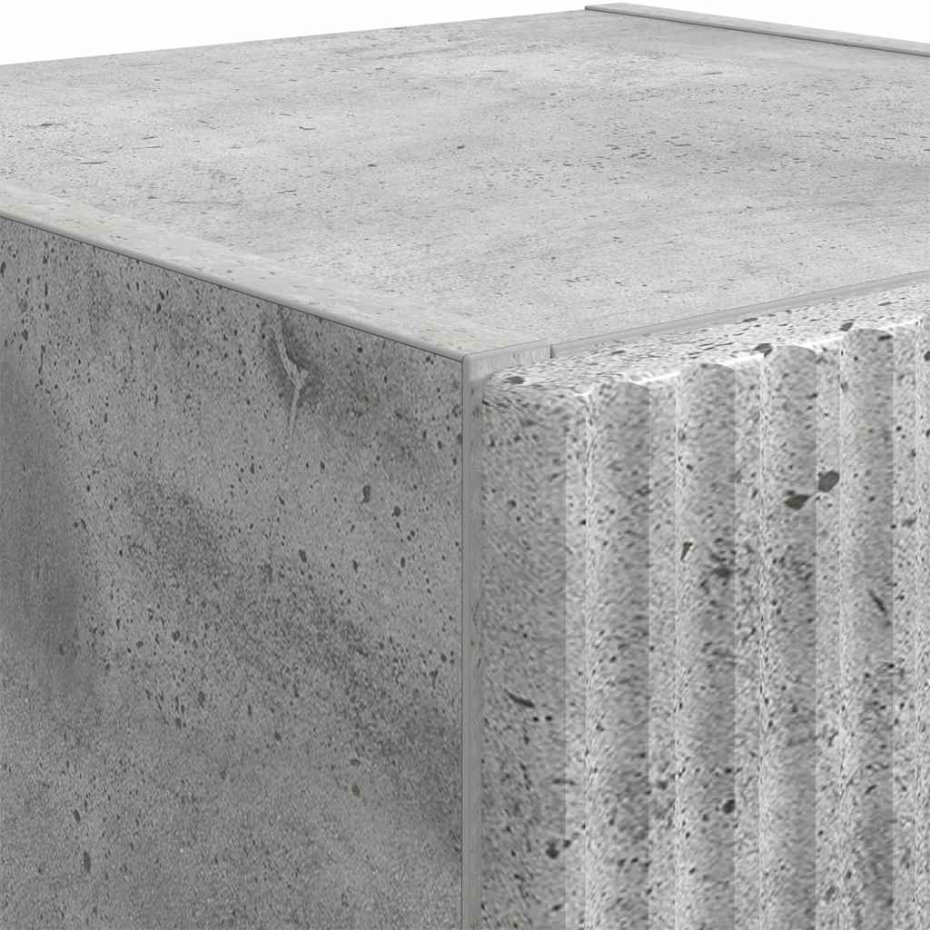 TV vægskab 30 x 31 x 100 cm Betongrå Konstrueret træ