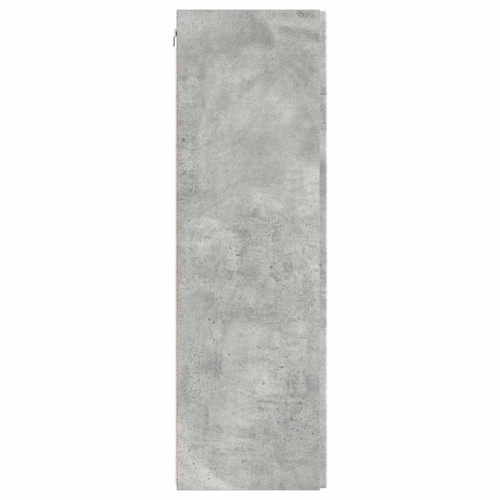 TV vægskab 30 x 31 x 100 cm Betongrå Konstrueret træ