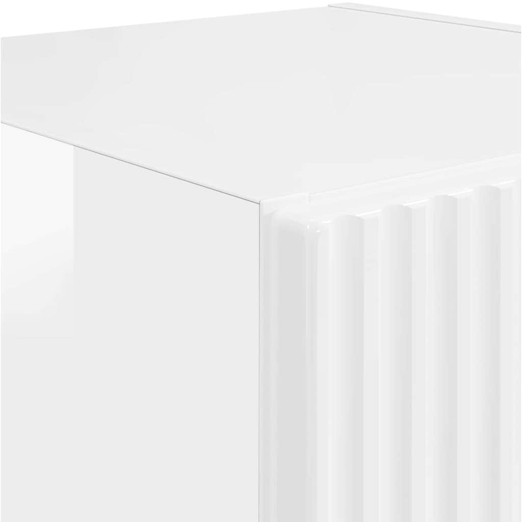 TV vægskab 30 x 31 x 100 cm Gloss Hvid Konstrueret træ