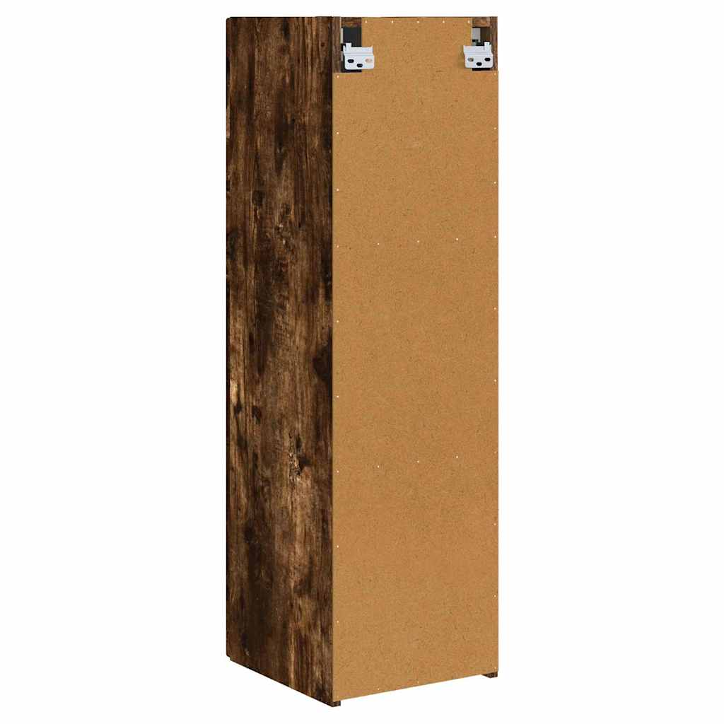 TV vægskab 30 x 31 x 100 cm Røget eg Konstrueret træ