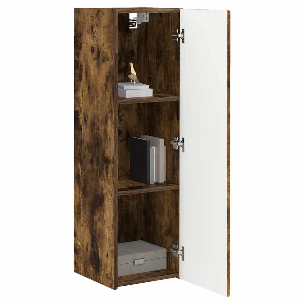 TV vægskab 30 x 31 x 100 cm Røget eg Konstrueret træ