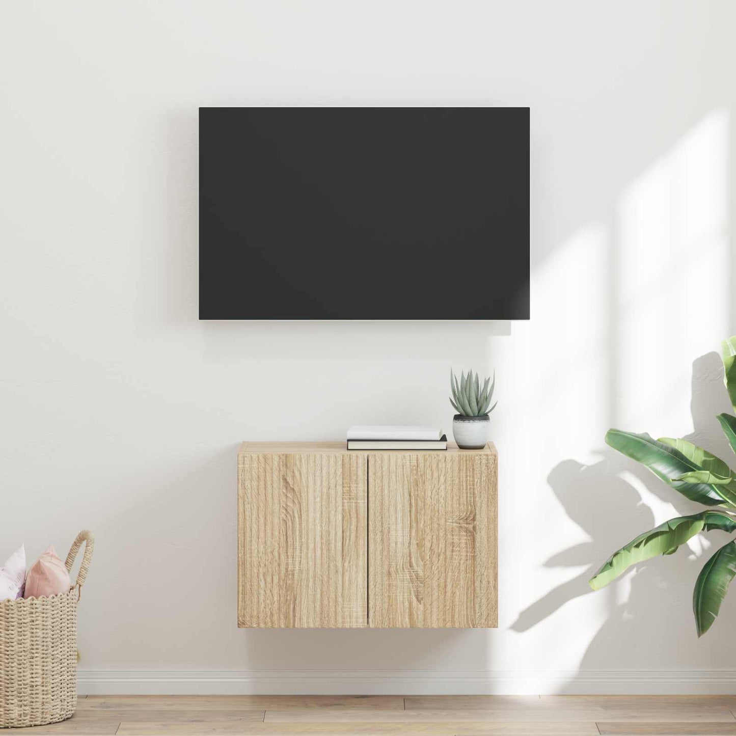 TV vægskab 59,5 x 31 x 40 cm Sonoma eg Konstrueret træ
