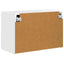 TV vægskab 59,5 x 31 x 40 cm Høj gloss hvid Konstrueret træ