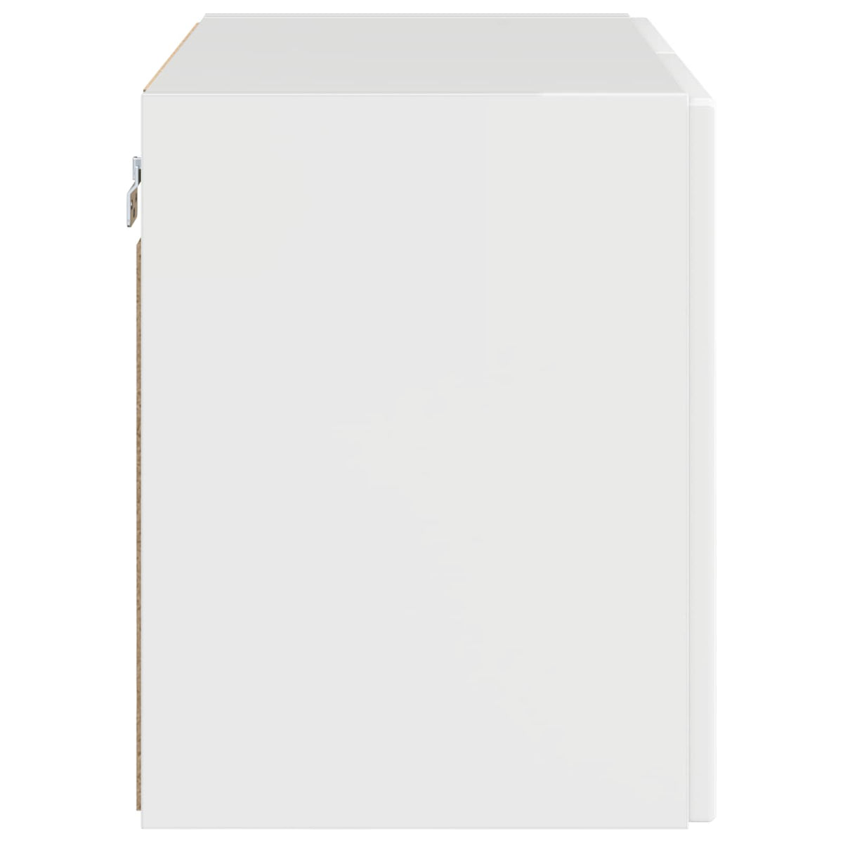 TV vægskab 59,5 x 31 x 40 cm Høj gloss hvid Konstrueret træ