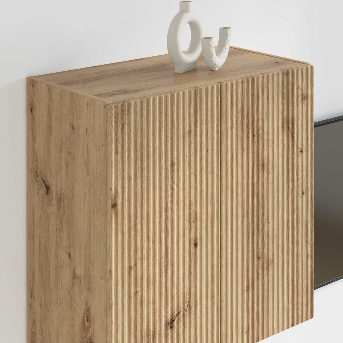TV vægskab 59,5 x 31 x 60 cm Artisan Egetræ Konstrueret træ