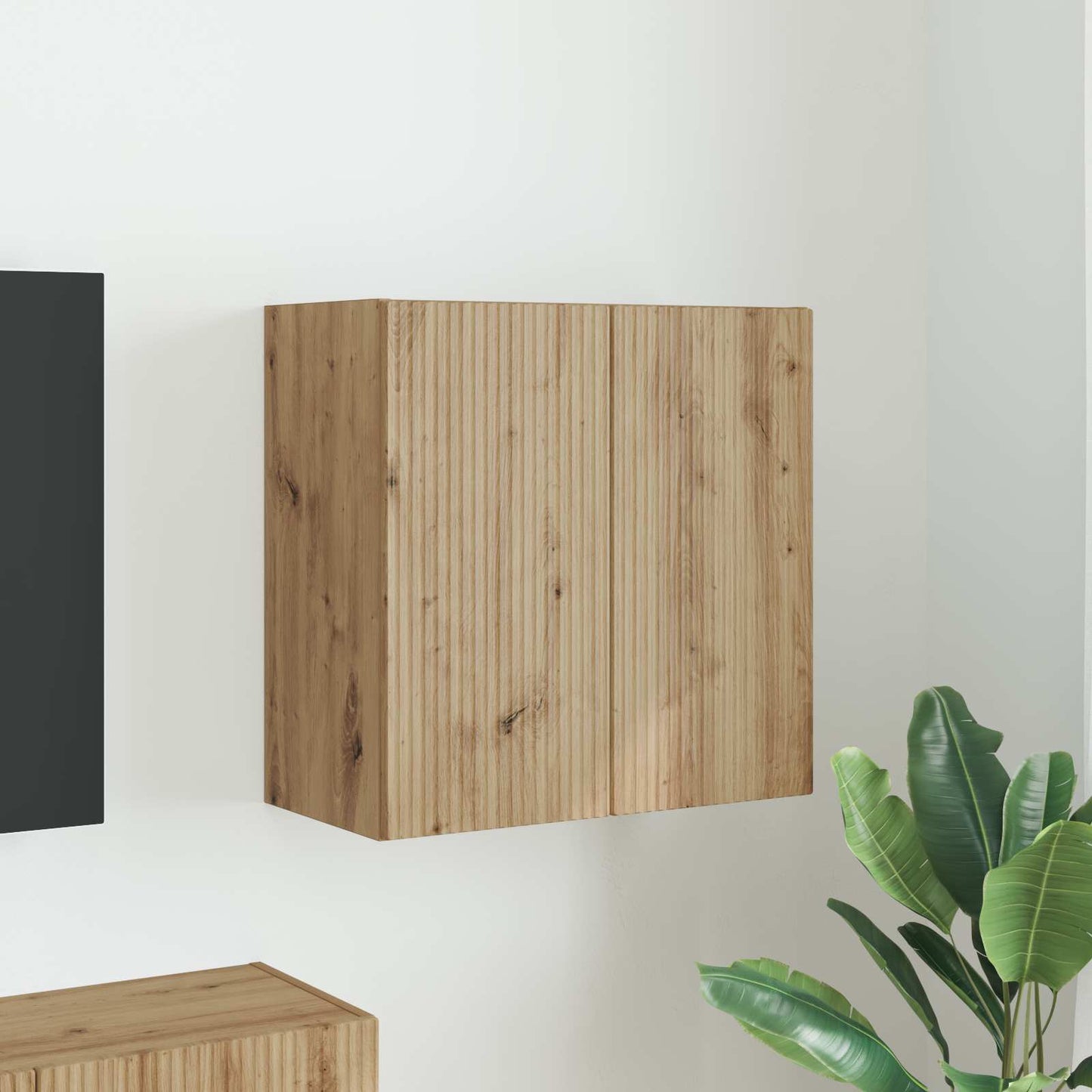 TV vægskab 59,5 x 31 x 60 cm Artisan Egetræ Konstrueret træ