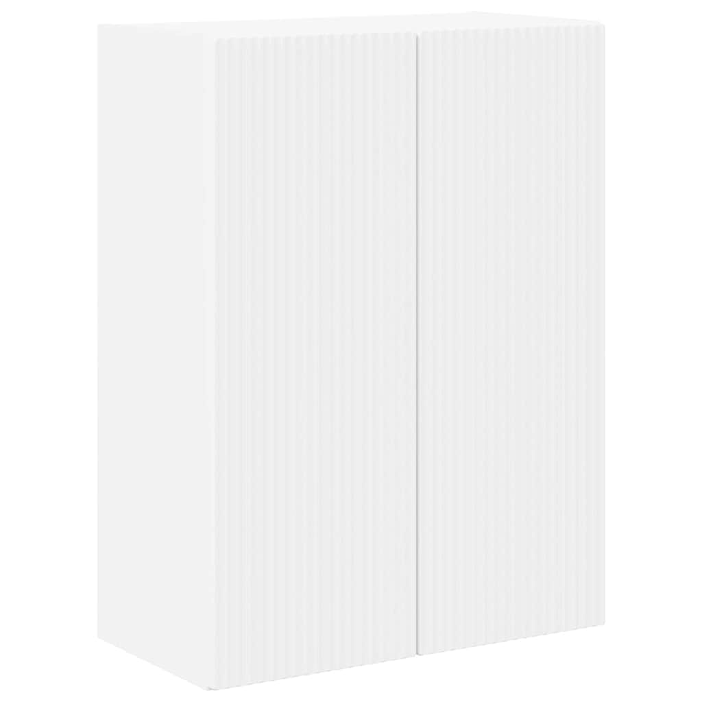 TV vægskab 59,5 x 31 x 80 cm Hvid Konstrueret træ