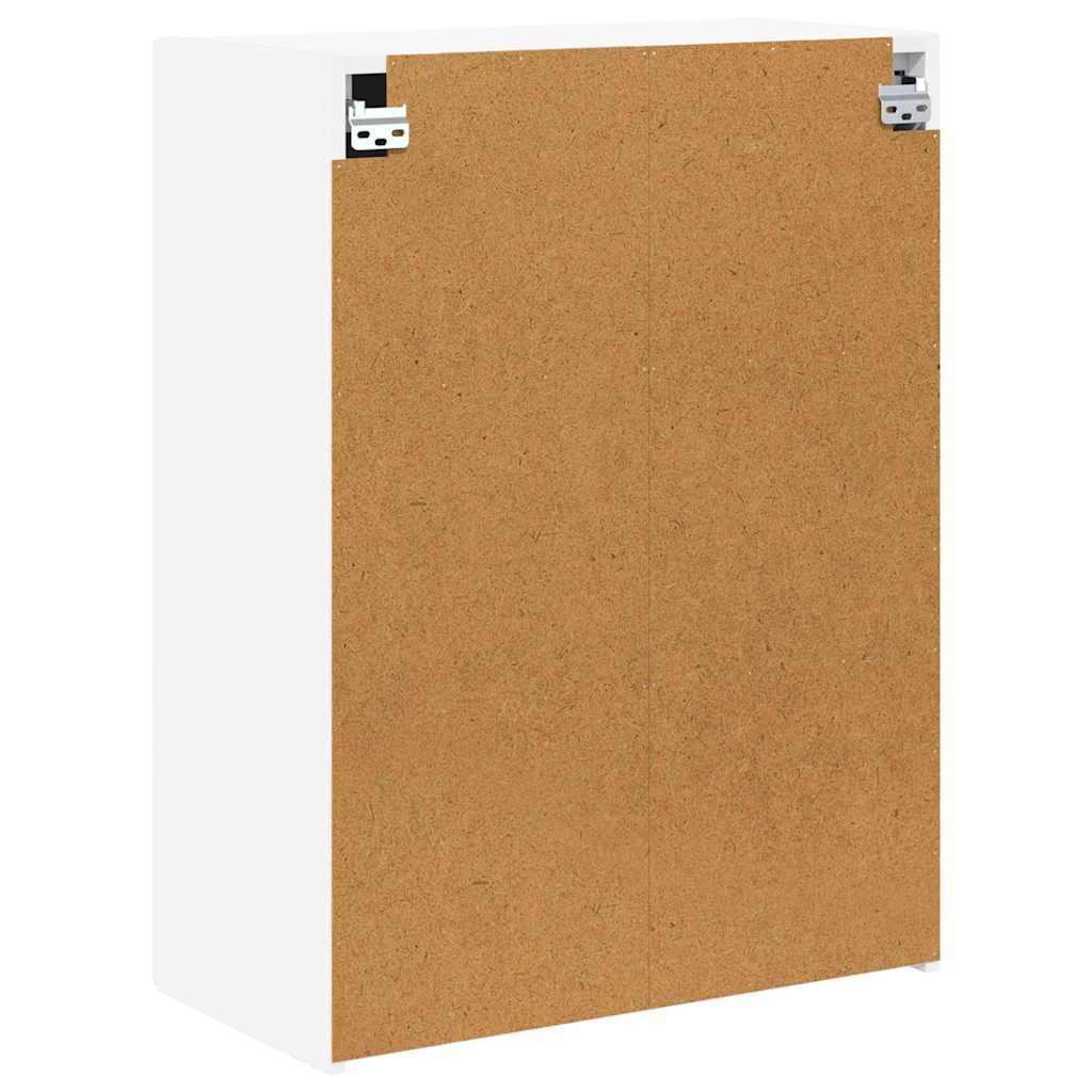 TV vægskab 59,5 x 31 x 80 cm Hvid Konstrueret træ