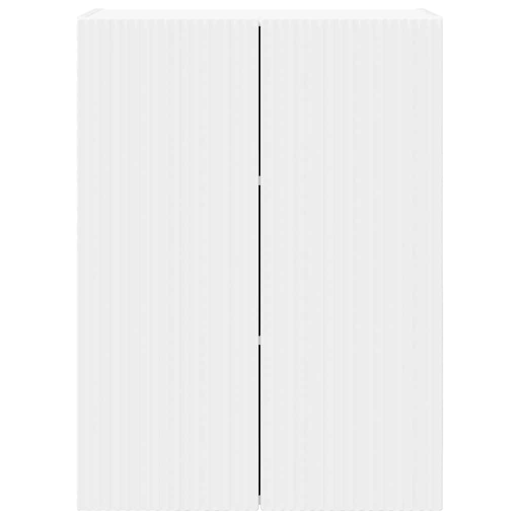 TV vægskab 59,5 x 31 x 80 cm Hvid Konstrueret træ