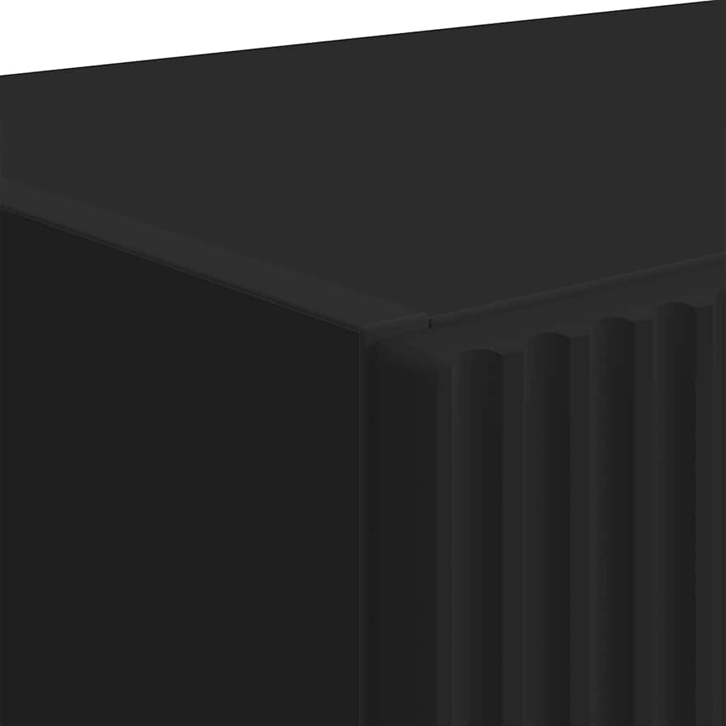 TV vægskab 59,5 x 31 x 80 cm Sort Konstrueret træ