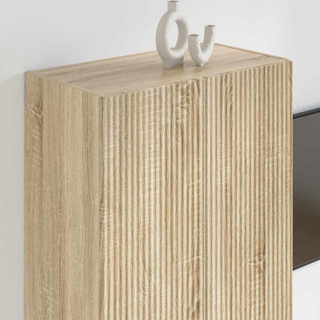 TV vægskab 59,5 x 31 x 80 cm Sonoma eg Konstrueret træ