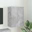 TV vægskab 59,5 x 31 x 80 cm Beton Grå Konstrueret træ