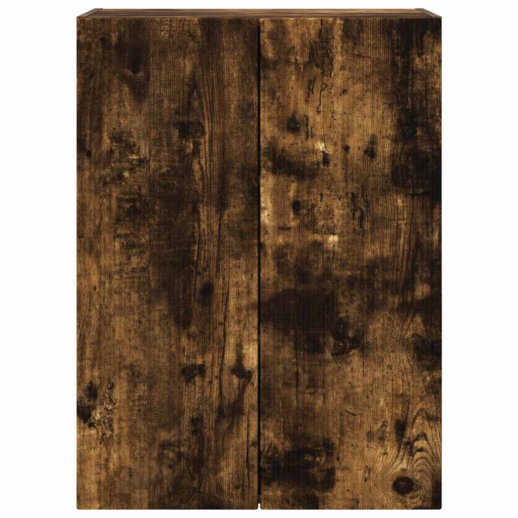 TV vægskab 59,5 x 31 x 80 cm Røget eg Konstrueret træ