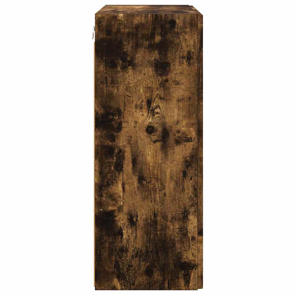 TV vægskab 59,5 x 31 x 80 cm Røget eg Konstrueret træ