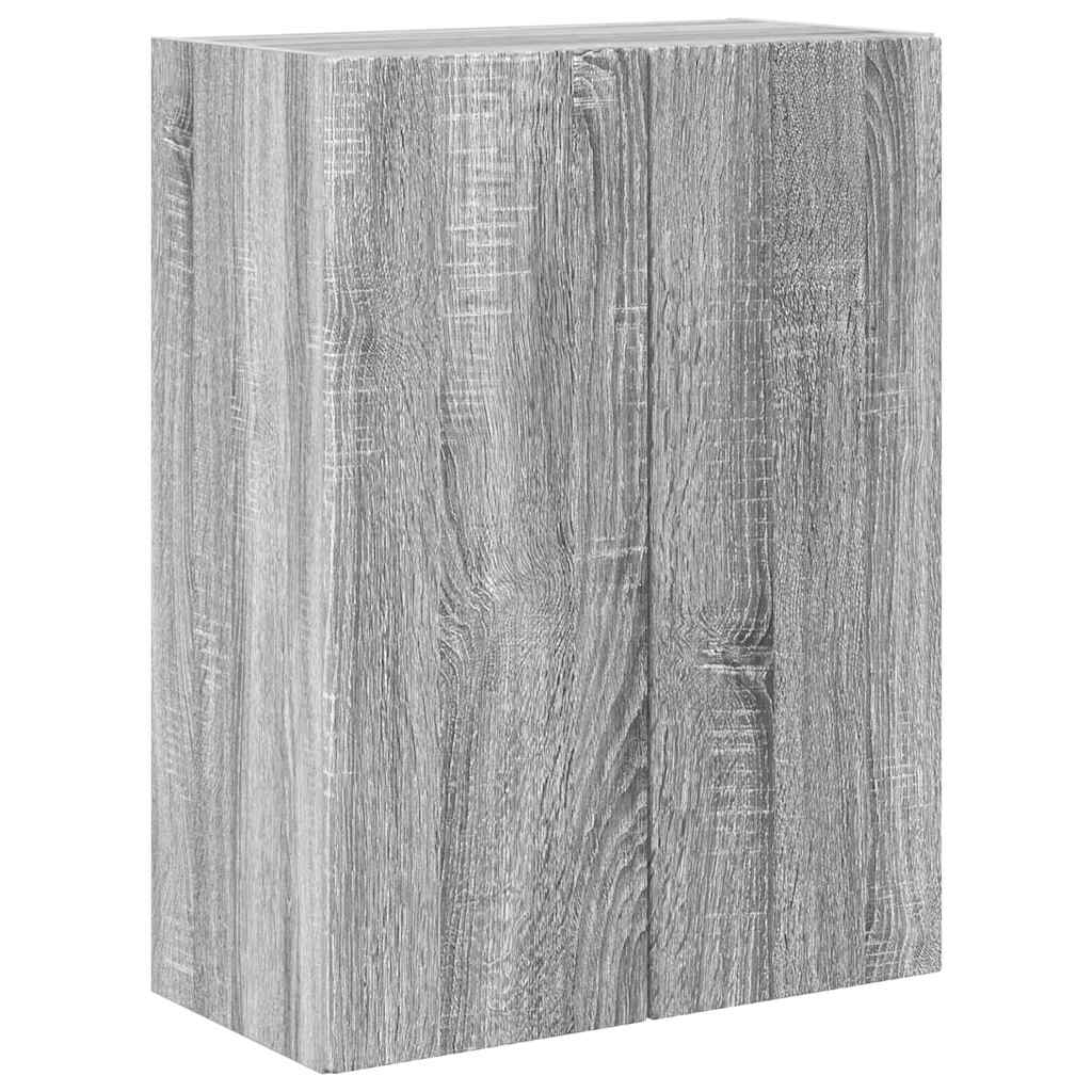 TV vægskab 59,5 x 31 x 80 cm Grå Sonoma Konstrueret træ
