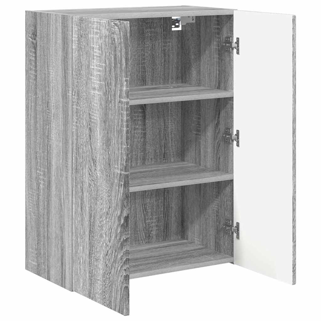 TV vægskab 59,5 x 31 x 80 cm Grå Sonoma Konstrueret træ