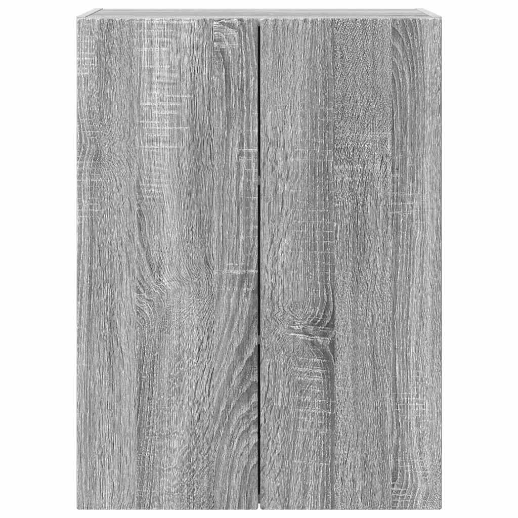 TV vægskab 59,5 x 31 x 80 cm Grå Sonoma Konstrueret træ