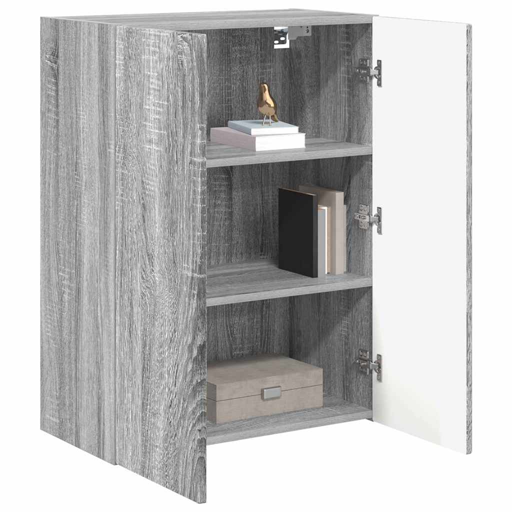 TV vægskab 59,5 x 31 x 80 cm Grå Sonoma Konstrueret træ