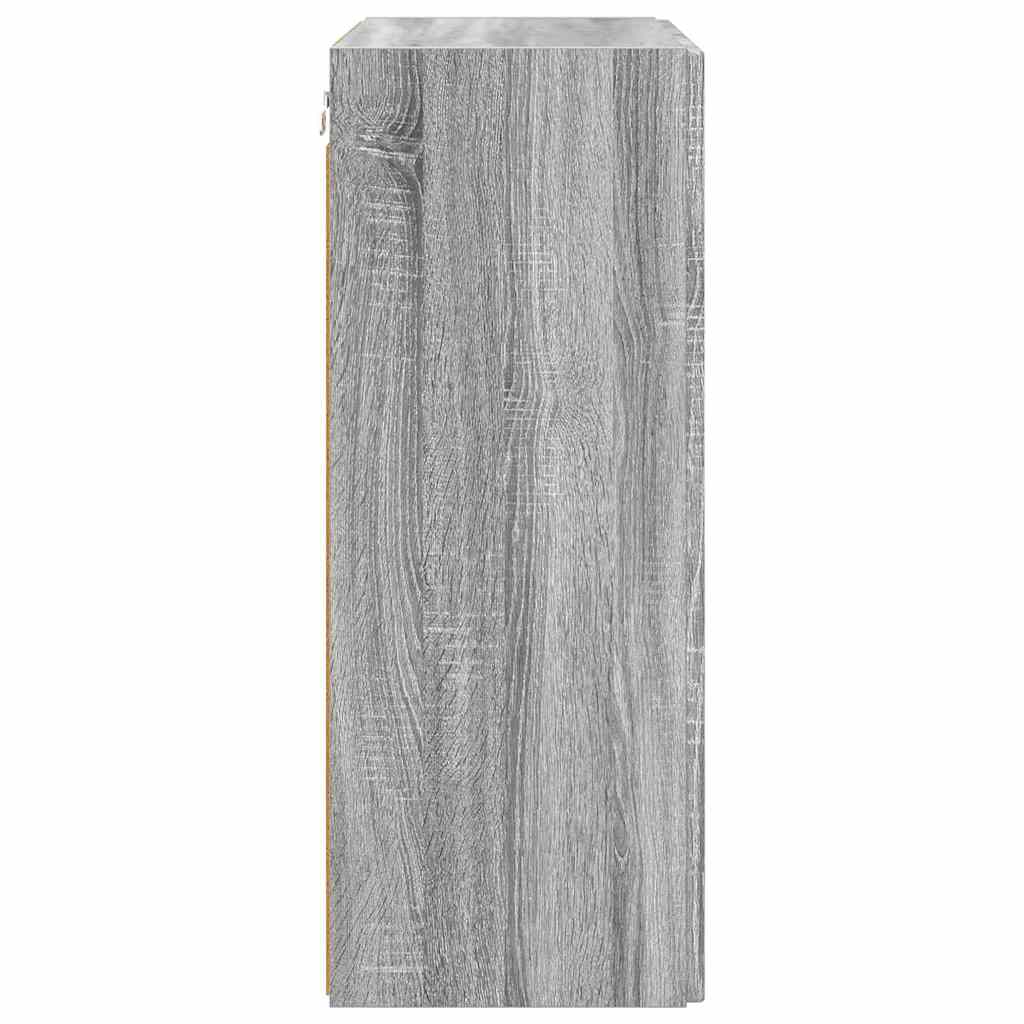 TV vægskab 59,5 x 31 x 80 cm Grå Sonoma Konstrueret træ