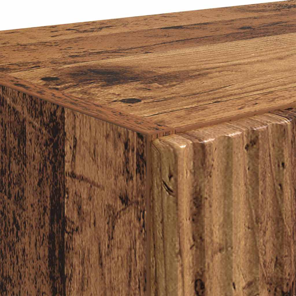 TV vægskab 59,5 x 31 x 80 cm Gammelt træ Konstrueret træ