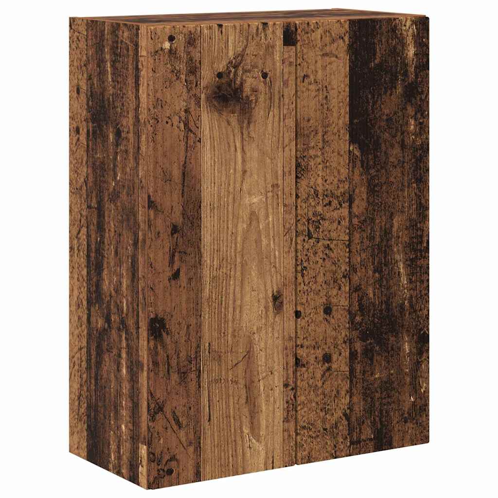 TV vægskab 59,5 x 31 x 80 cm Gammelt træ Konstrueret træ