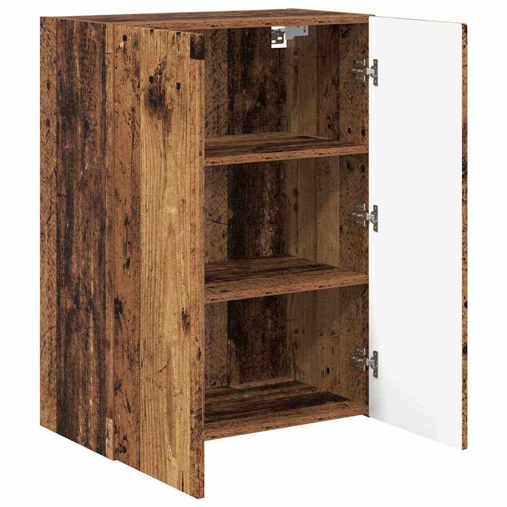 TV vægskab 59,5 x 31 x 80 cm Gammelt træ Konstrueret træ