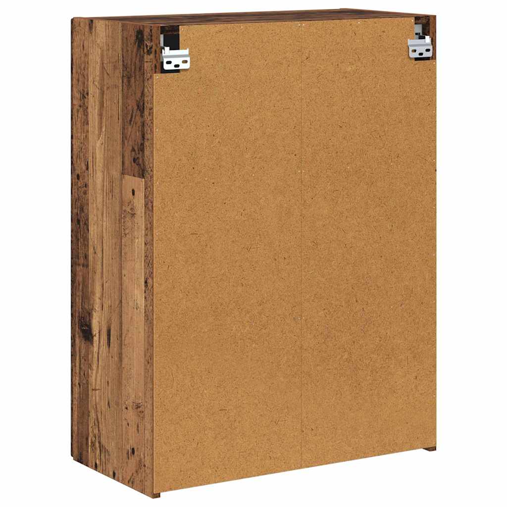 TV vægskab 59,5 x 31 x 80 cm Gammelt træ Konstrueret træ
