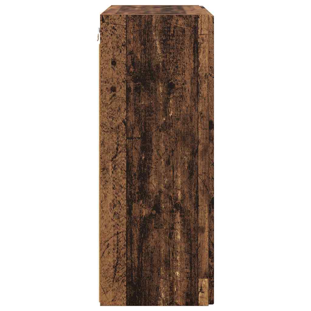 TV vægskab 59,5 x 31 x 80 cm Gammelt træ Konstrueret træ