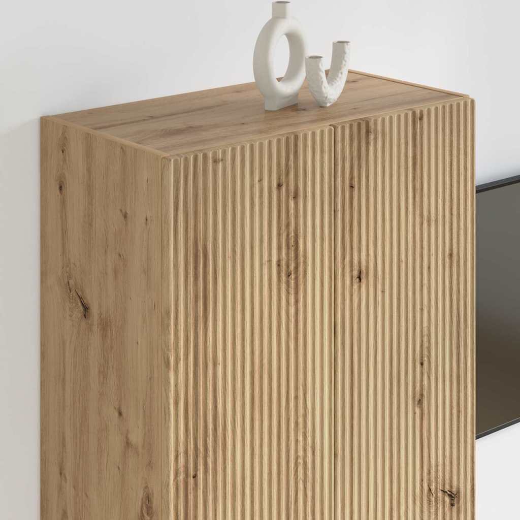 TV vægskab 59,5 x 31 x 80 cm Artisan Egetræ Konstrueret træ