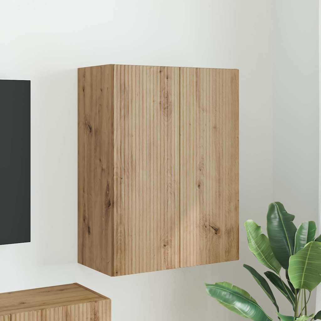 TV vægskab 59,5 x 31 x 80 cm Artisan Egetræ Konstrueret træ