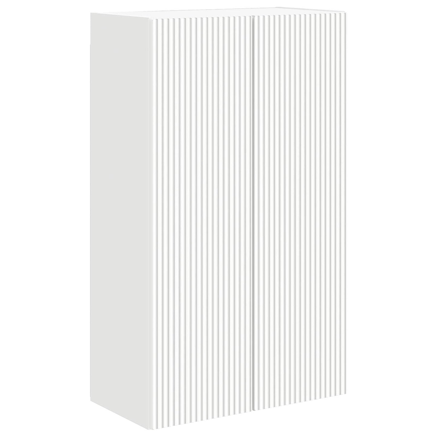 TV vægskab 59,5 x 31 x 100 cm Hvid Konstrueret træ