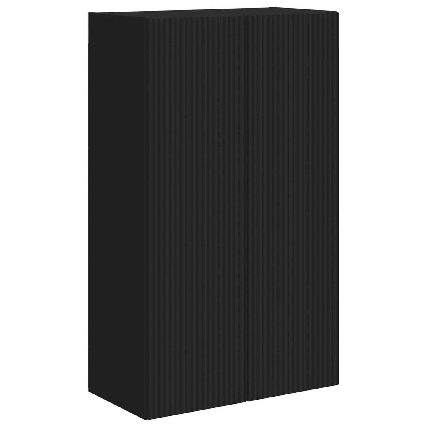 TV vægskab 59,5 x 31 x 100 cm Sort Konstrueret træ