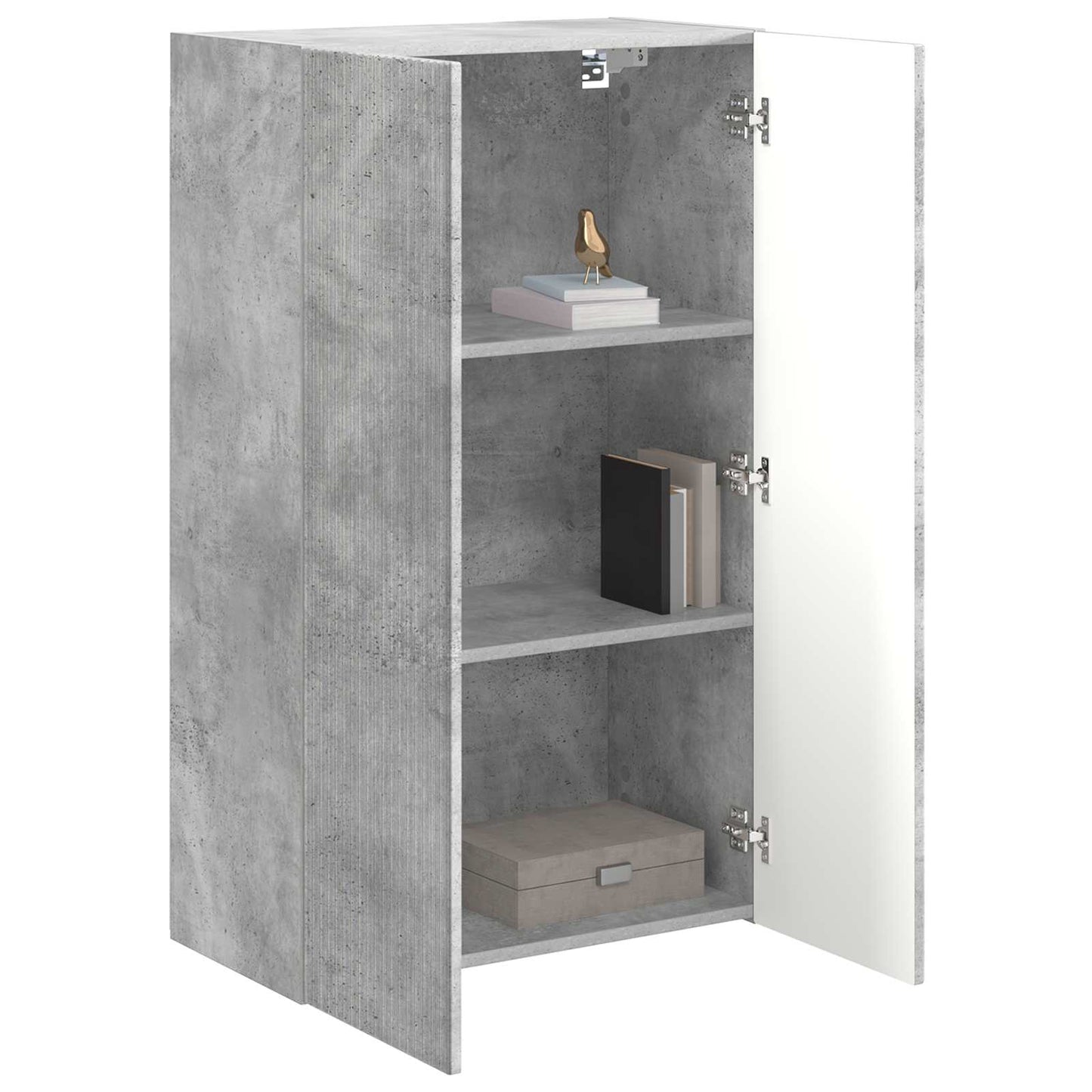 TV vægskab 59,5 x 31 x 100 cm Beton Grå Konstrueret træ