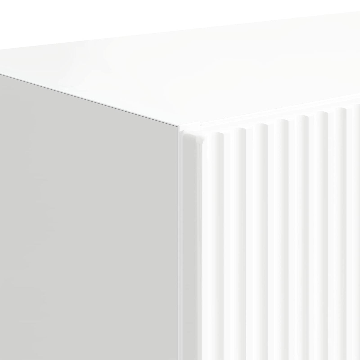 TV vægskab 59,5 x 31 x 100 cm Høj gloss hvid Konstrueret træ