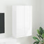 TV vægskab 59,5 x 31 x 100 cm Høj gloss hvid Konstrueret træ