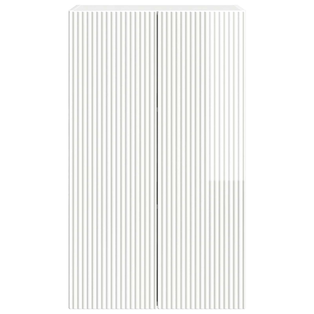 TV vægskab 59,5 x 31 x 100 cm Høj gloss hvid Konstrueret træ
