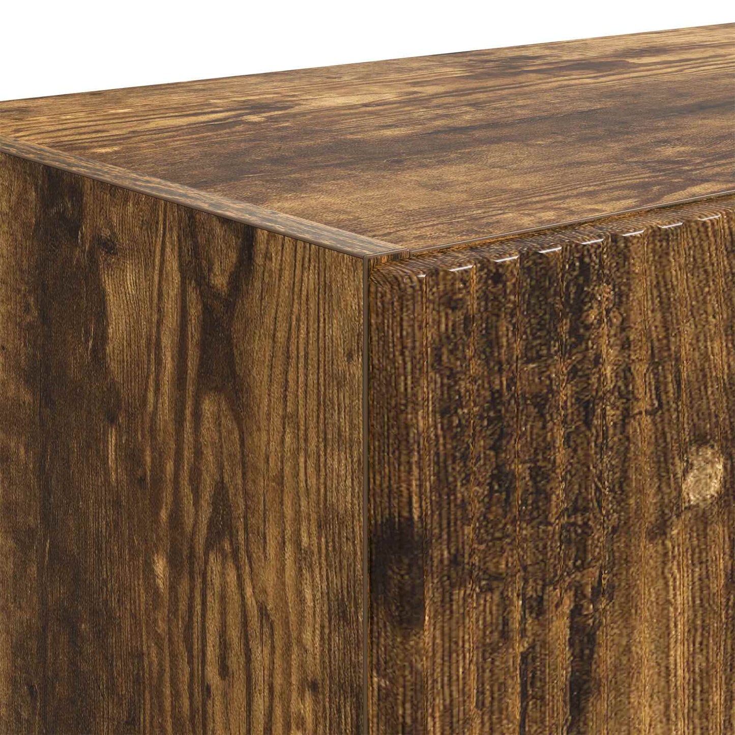 TV vægskab 59,5 x 31 x 100 cm Røget eg Konstrueret træ