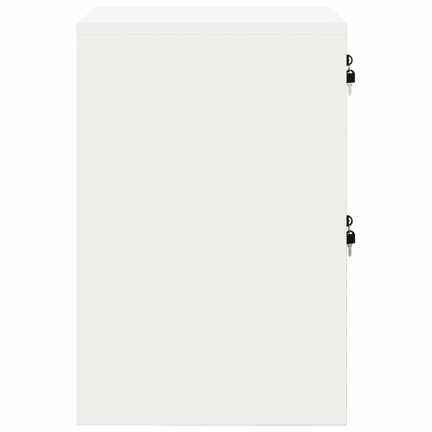 Fil kabinett med skuffe Hvid 44 x 50 x 74,5 cm Koldvalset Stål