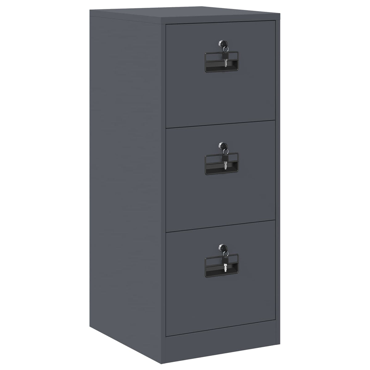 Fil kabinett Antracit 44 x 50 x 106,5 cm Koldvalset Stål