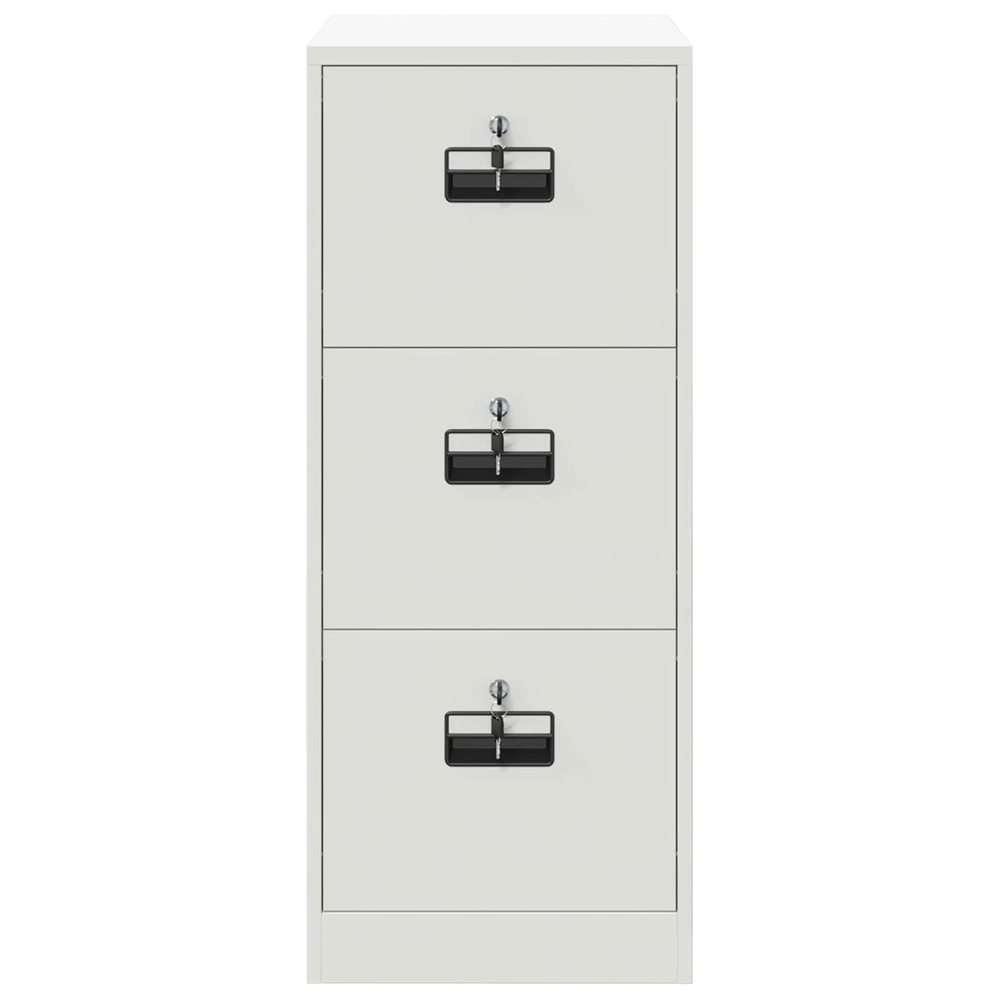 Fil kabinett med skuffe Hvid 44 x 50 x 106,5 cm Koldvalset Stål