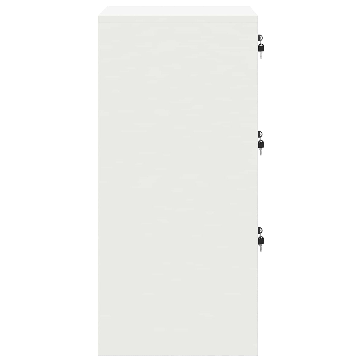 Fil kabinett med skuffe Hvid 44 x 50 x 106,5 cm Koldvalset Stål