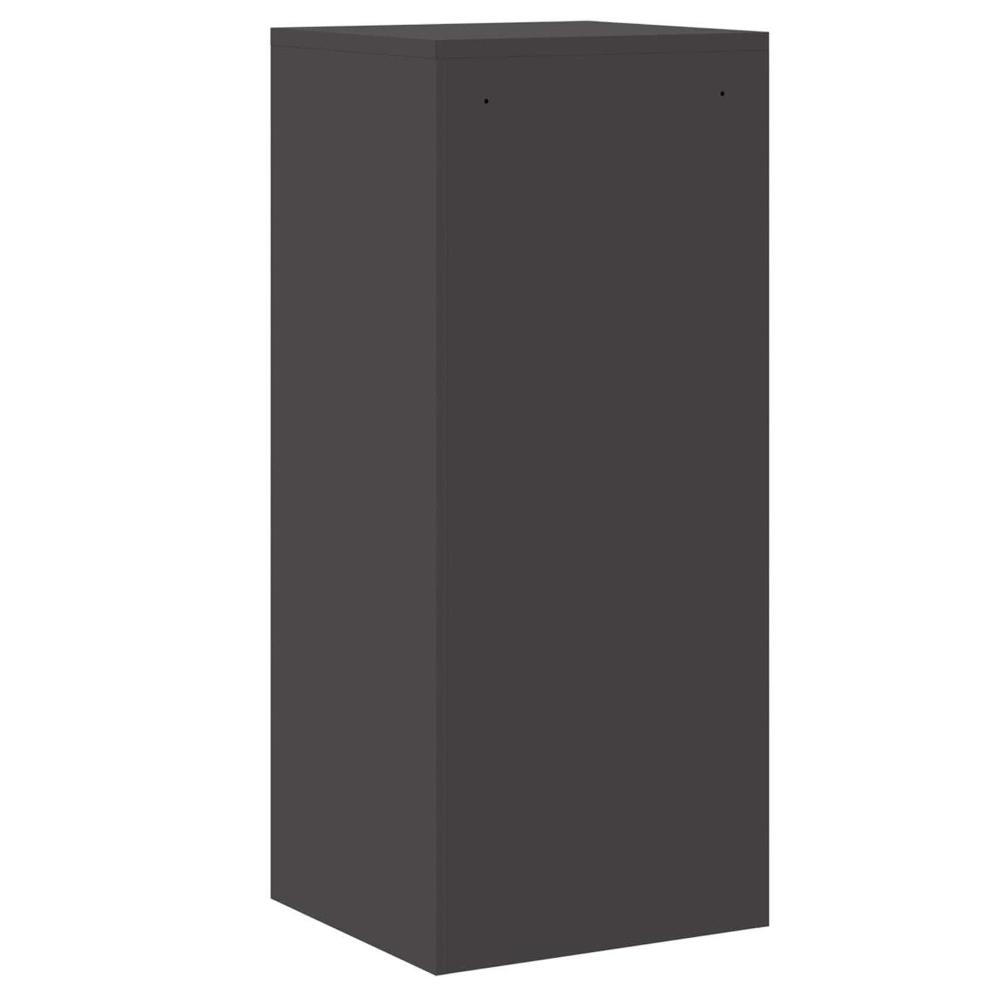 Fil kabinett med lås Sort 45,5 x 42 x 106,5 cm Koldvalset Stål