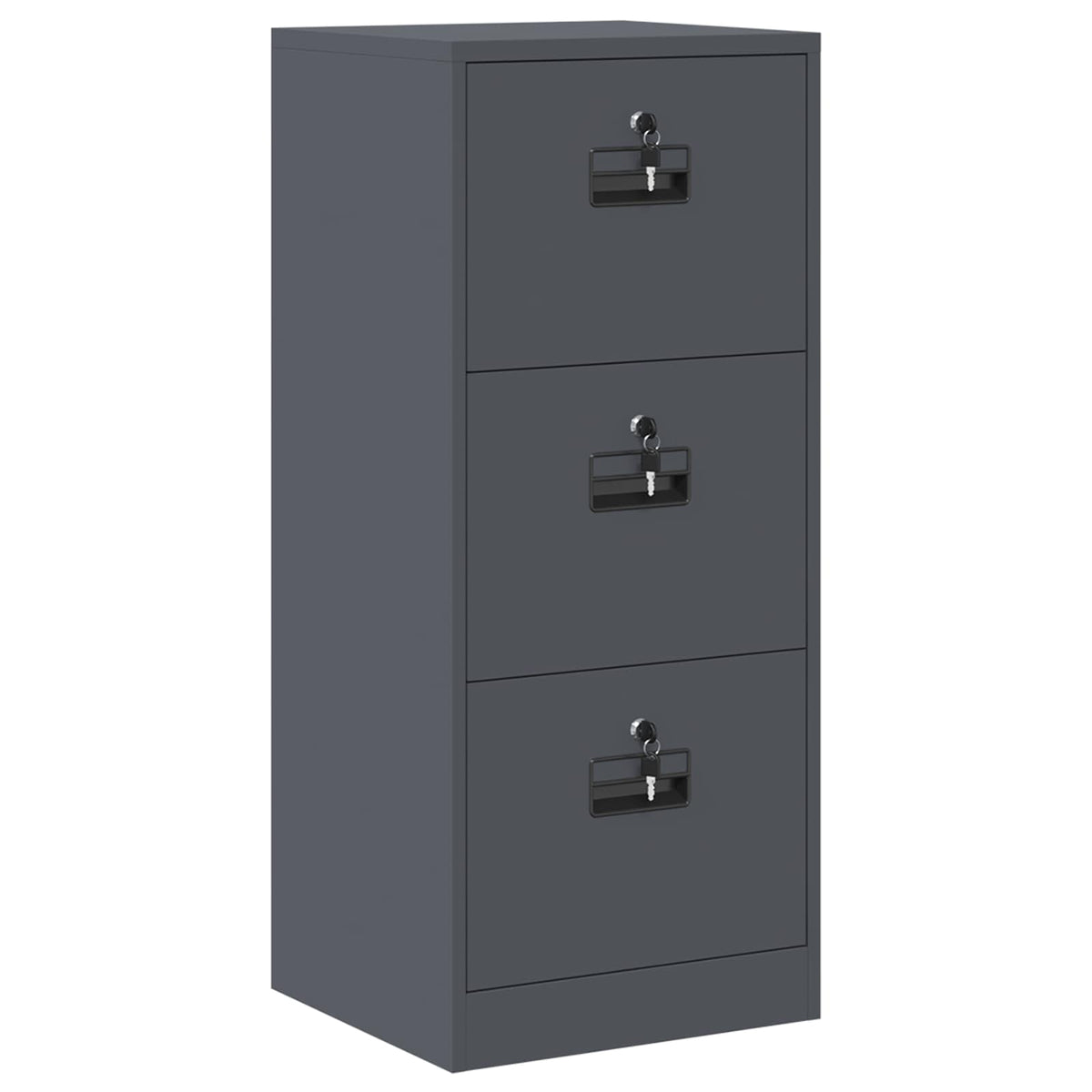 Fil kabinett Antracit 45,5 x 42 x 106,5 cm Koldvalset Stål
