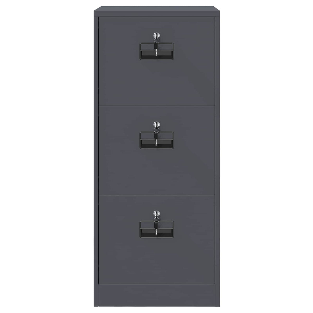 Fil kabinett Antracit 45,5 x 42 x 106,5 cm Koldvalset Stål