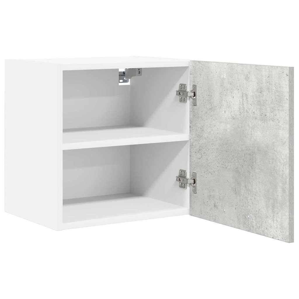 Hængeskab Beton grå og hvid 40 x 31 x 40 cm Konstrueret træ