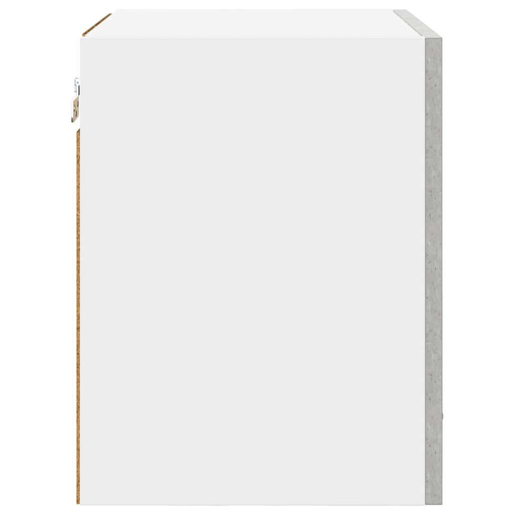 Hængeskab Beton grå og hvid 40 x 31 x 40 cm Konstrueret træ