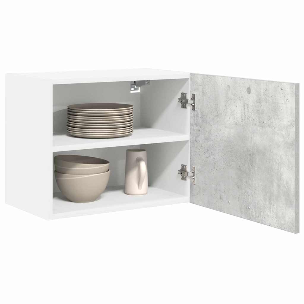 Hængeskab Beton grå og hvid 50 x 31 x 40 cm Konstrueret træ