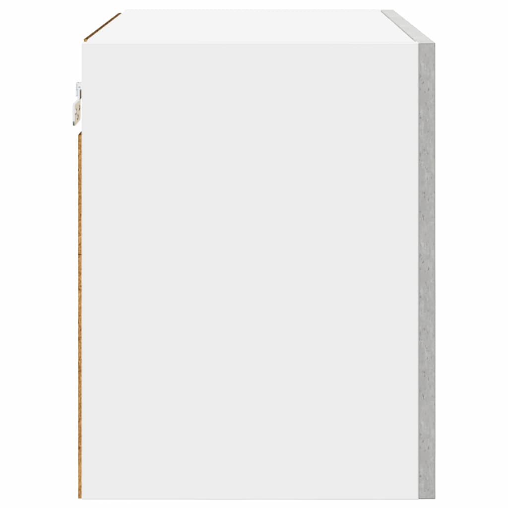 Hængeskab Beton grå og hvid 50 x 31 x 40 cm Konstrueret træ